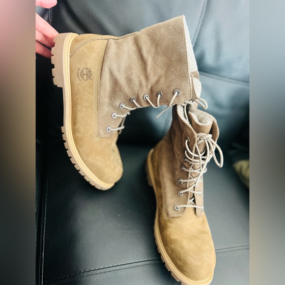 Women's Timberland Authentics Waterproof Roll-Top Boot size 9 brown - Picture 12 of 15